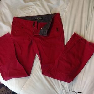 Street Wear Society red  flared jeans jeans